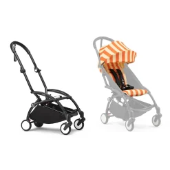 Poussette YOYO 3 Pack 6+ Riviera Capri Cadre Noir                             de Stokke