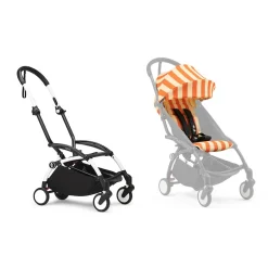 Poussette YOYO 3 Pack 6+ Riviera Capri Cadre Blanc                            de Stokke