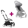 Poussette YOYO 3 Pack 6+ Stone Cadre Blanc                            de Stokke