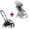 Poussette YOYO 3 Pack 6+ Stone Cadre Noir                            de Stokke