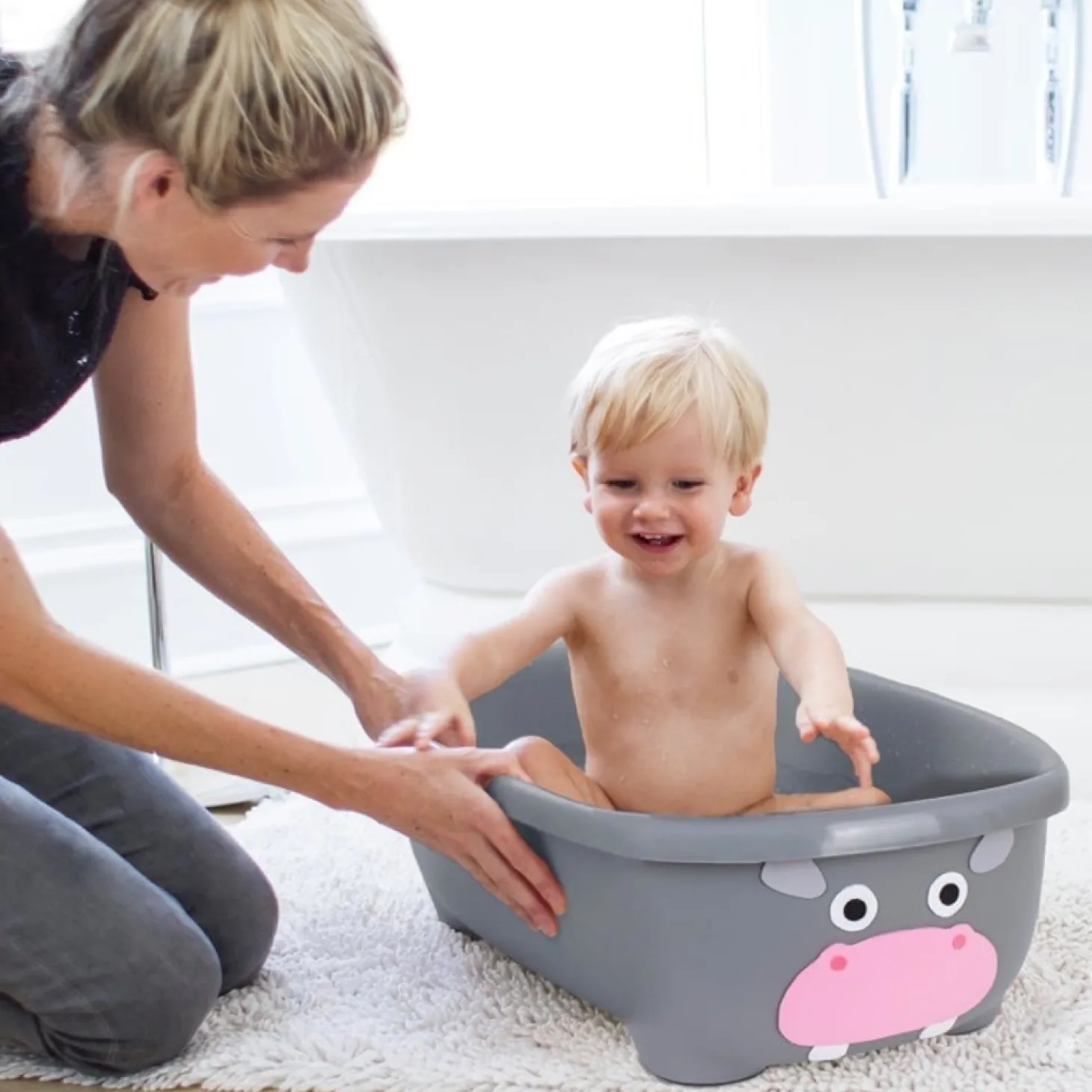 Prince Lionheart Baignoire boîte de rangement Tubimal Hippo