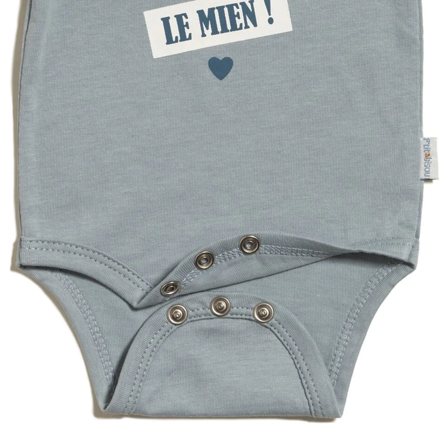 P’tit bisou Body manches longues Parrain Bleu Sky Powder 3 mois