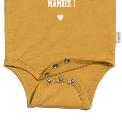 P’tit bisou Body manches longue Mamie Jaune Curcuma 1 mois