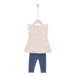 P’tit bisou                    Ensemble robe avec leggings Mon petit nuage    9 mois