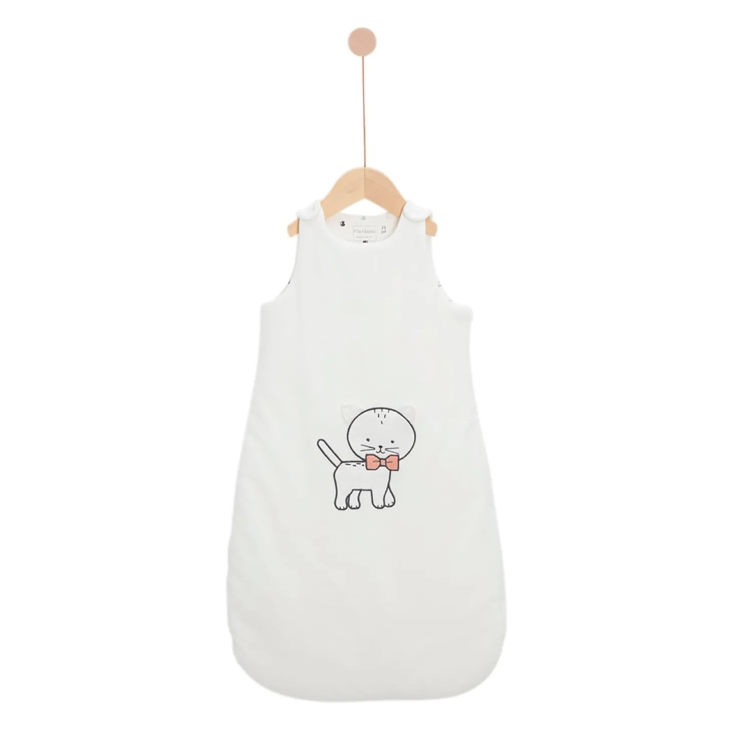 P’tit bisou Gigoteuse Mon Trousseau Chaton Ecru Poudre 0-6 mois