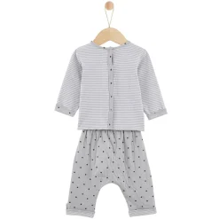 P’tit bisou Pantalon+tee shirt imp star Mon Lapin Calin Gris