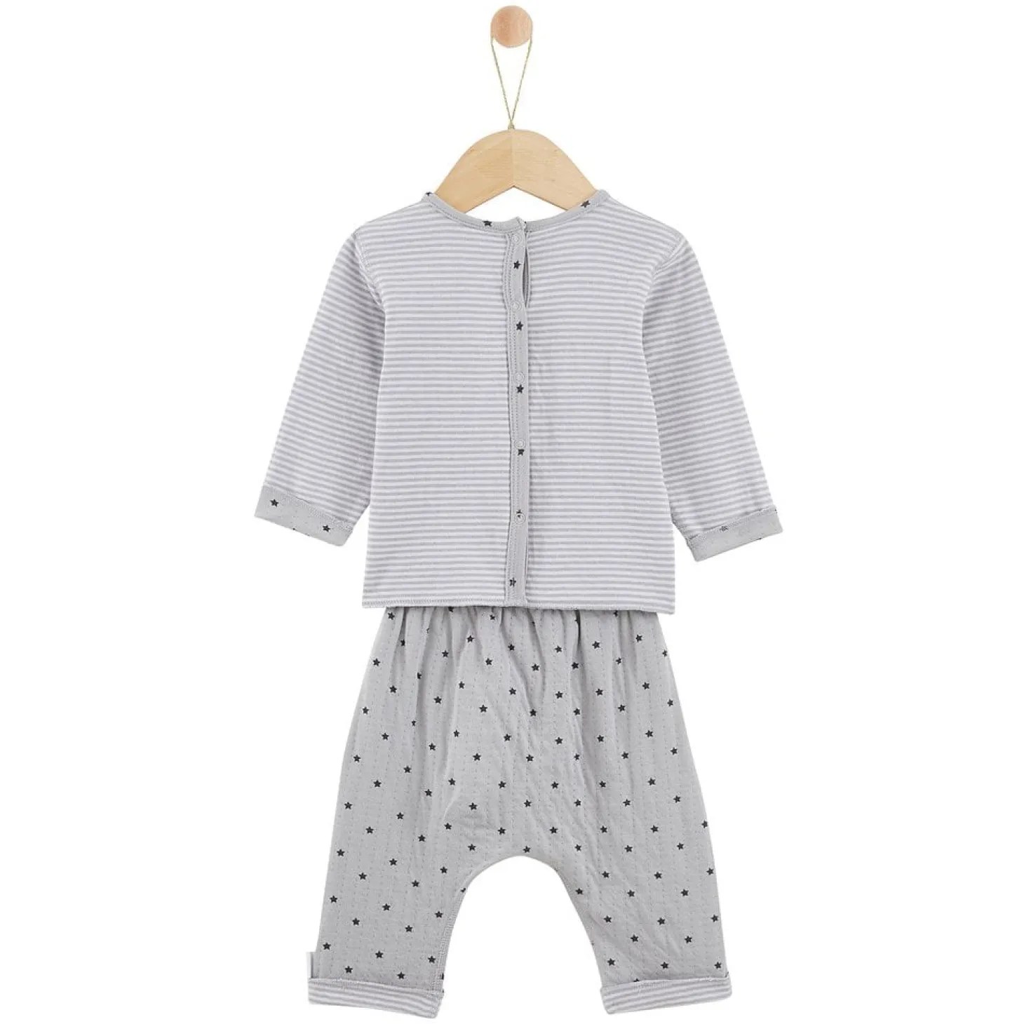 P’tit bisou Pantalon+tee shirt imp star Mon Lapin Calin Gris