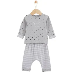 P’tit bisou Pantalon+tee shirt imp star Mon Lapin Calin Gris