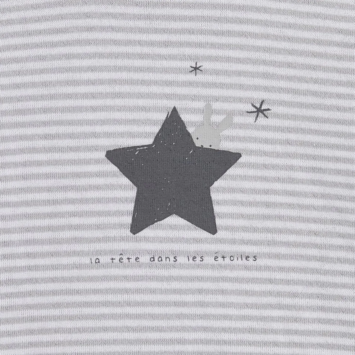 P’tit bisou Pantalon+tee shirt imp star Mon Lapin Calin Gris