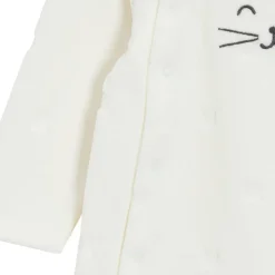 P’tit bisou                    Pyjama Mon Trousseau Chaton Blanc Blanc    Ecru Poudre            Prématuré
