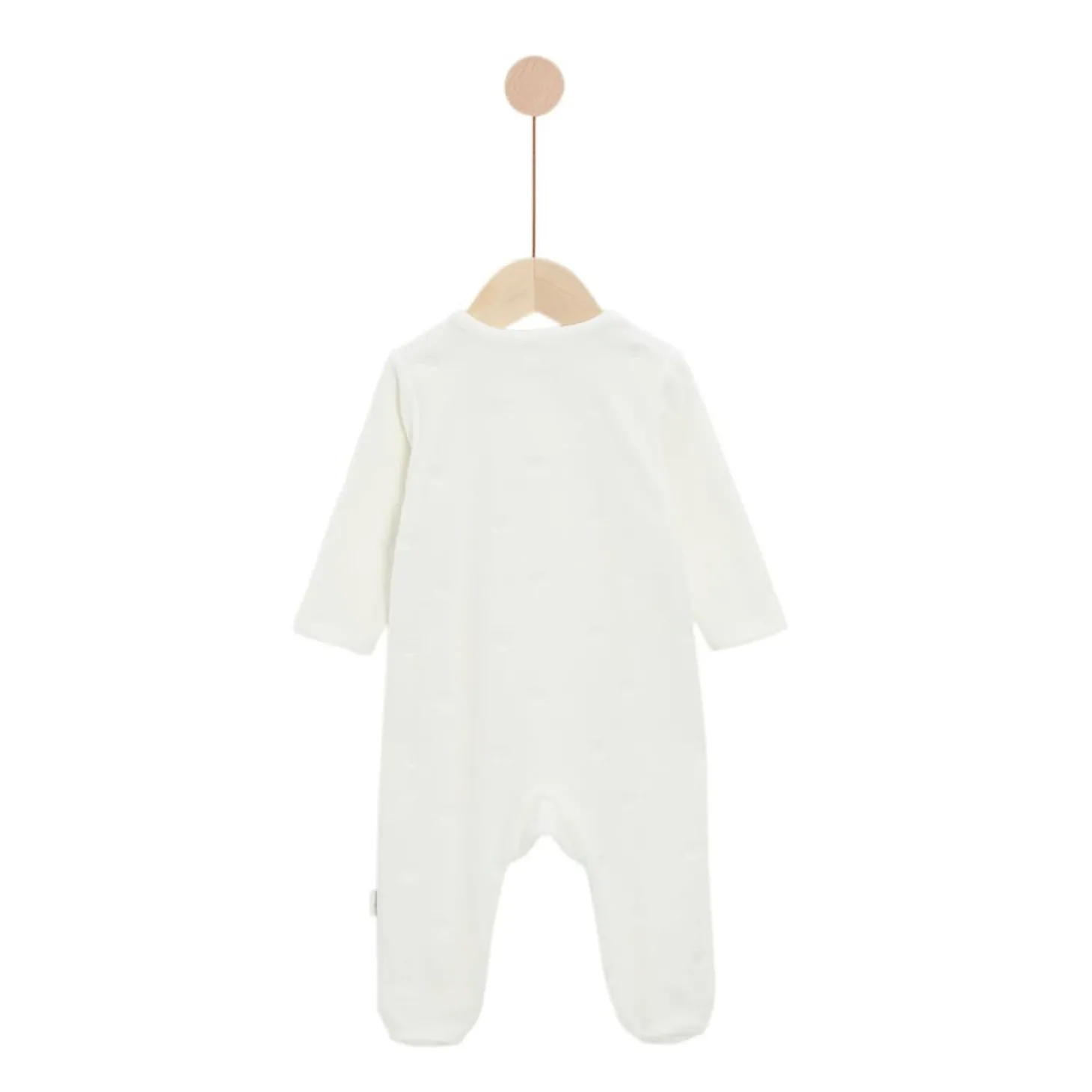 P’tit bisou Pyjama Mon Trousseau Chaton Blanc Blanc Ecru Poudre Prématuré