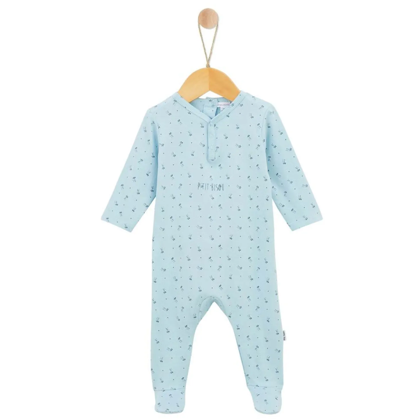P’tit bisou Pyjama Petit Cocon Imprimée Daim Naissance