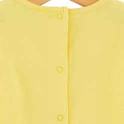 P’tit bisou                    Tee-shirt manches courtes Trop Chou    Jaune            9 mois