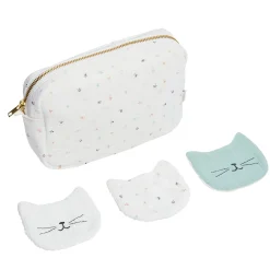 P’tit bisou Trousse Toilette Mon Trousseau Chaton Imprimé Graminée