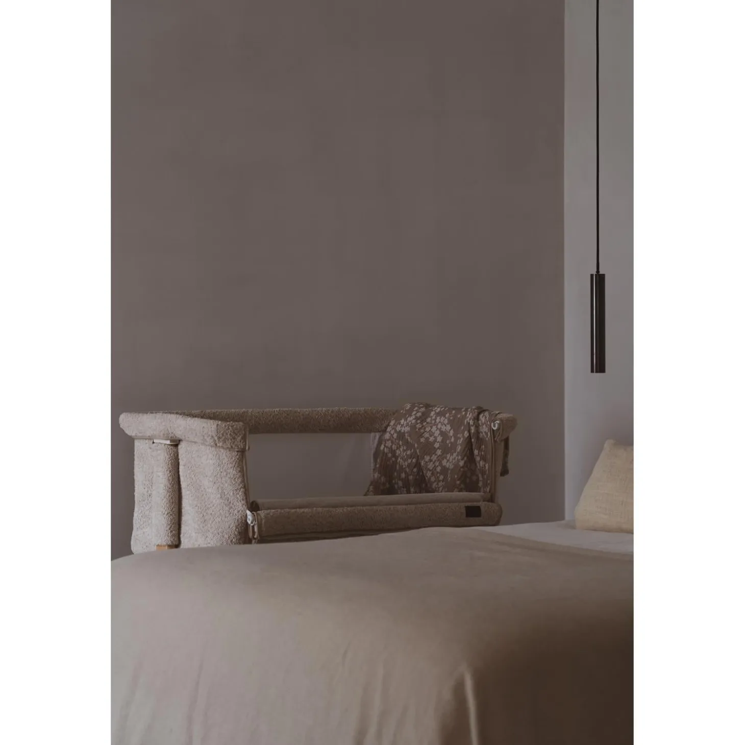 Quax Berceau Side-By-Side Natural Bouclé Beige