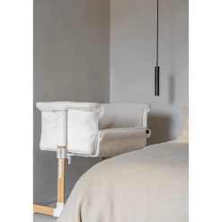 Quax Berceau Side-By-Side Natural Bouclé Blanc