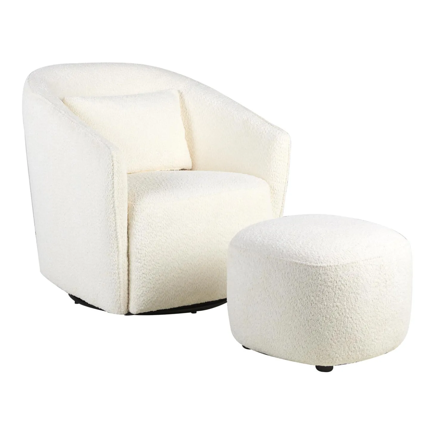 Quax Fauteuil Ottoman Gomi Blanc