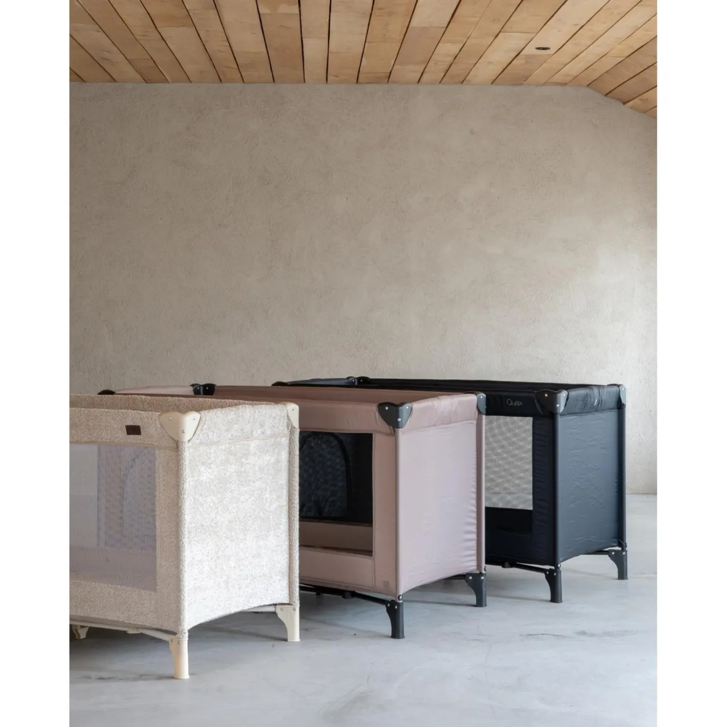 Quax Lit Pliant Noir 60x120 cm