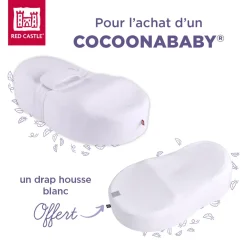 Red Castle Pack Cocoonababy avec drap + drap offert Blanc 0-3 mois