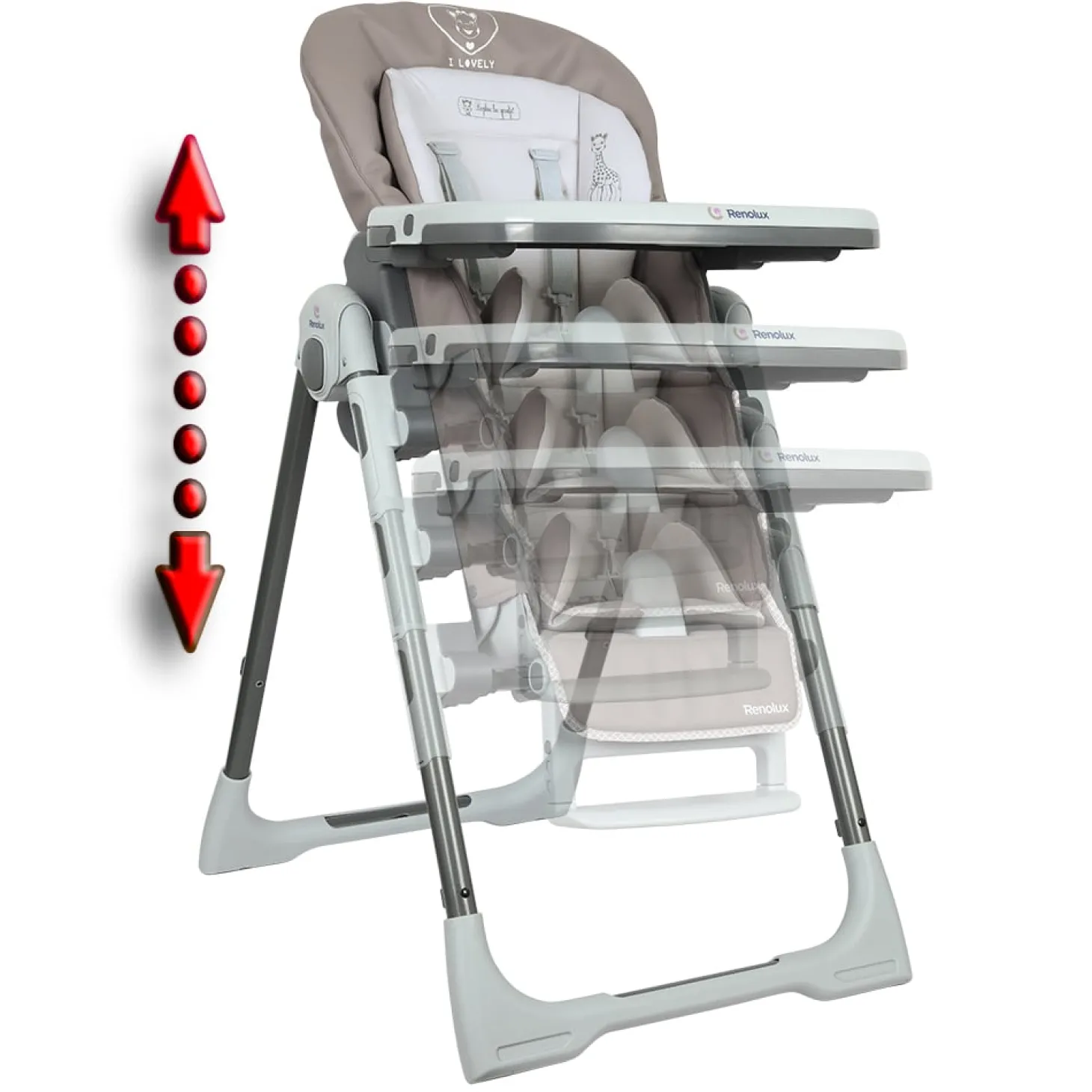 Renolux Chaise Haute Bébé Vision So Chic