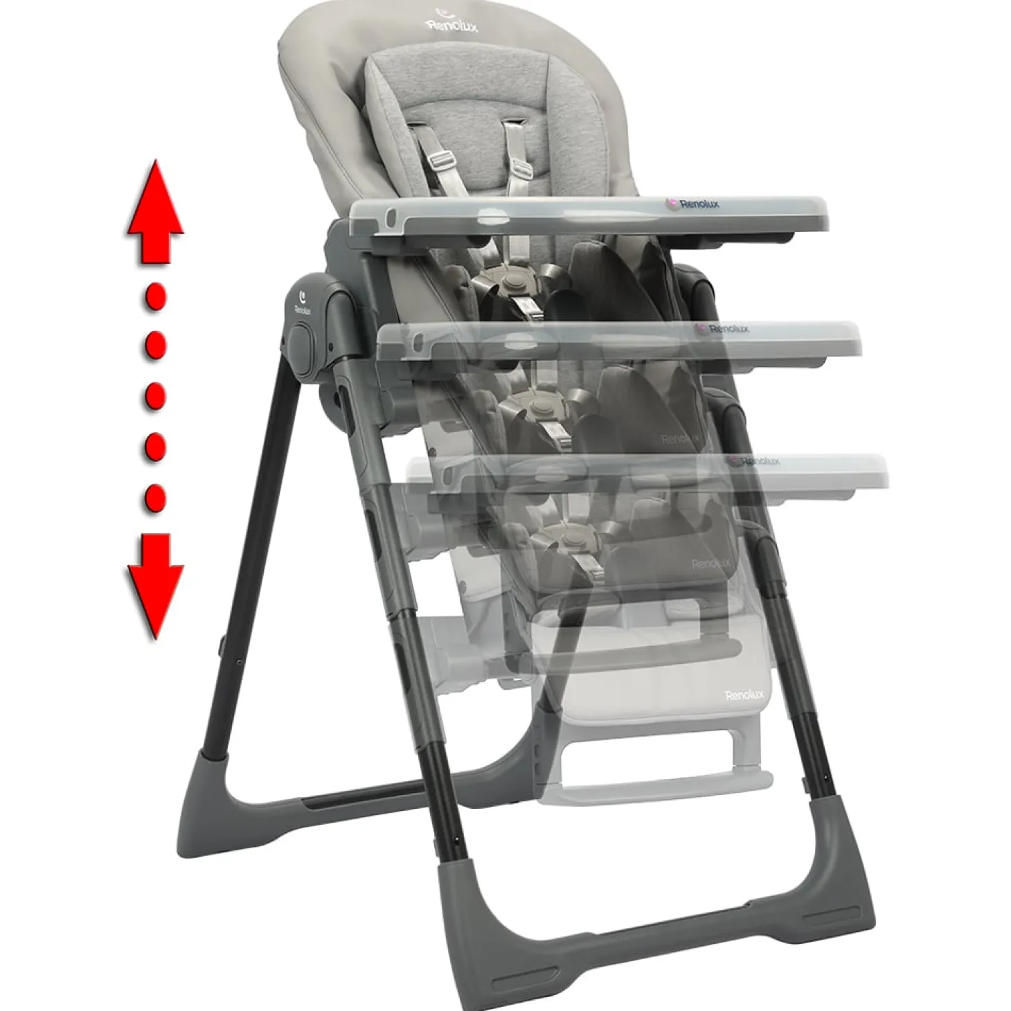Renolux Chaise haute Vision avec réducteur Paloma