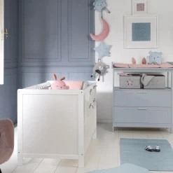 Roba Commode à langer 2 tiroirs Hambourg Gris