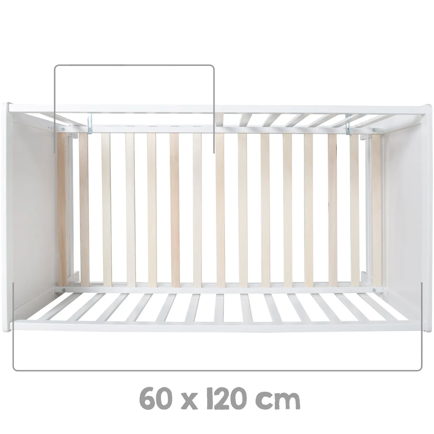 Roba Lit cododo + Commode à langer tiroirs Hambourg Blanc
