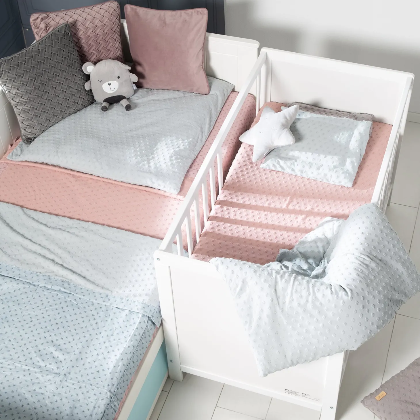 Roba Lit cododo + Commode à langer tiroirs Hambourg Blanc