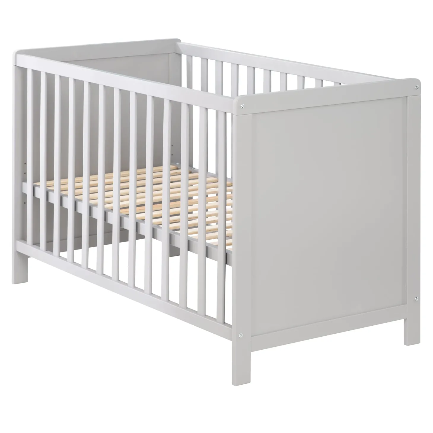 Roba Lit cododo + Commode à langer 2 portes Hambourg Gris