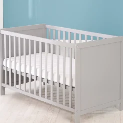 Roba Lit cododo + Commode à langer 2 portes Hambourg Gris
