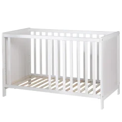 Roba Lit cododo réglable, 5 barreaux amovibles Blanc 60x120 cm