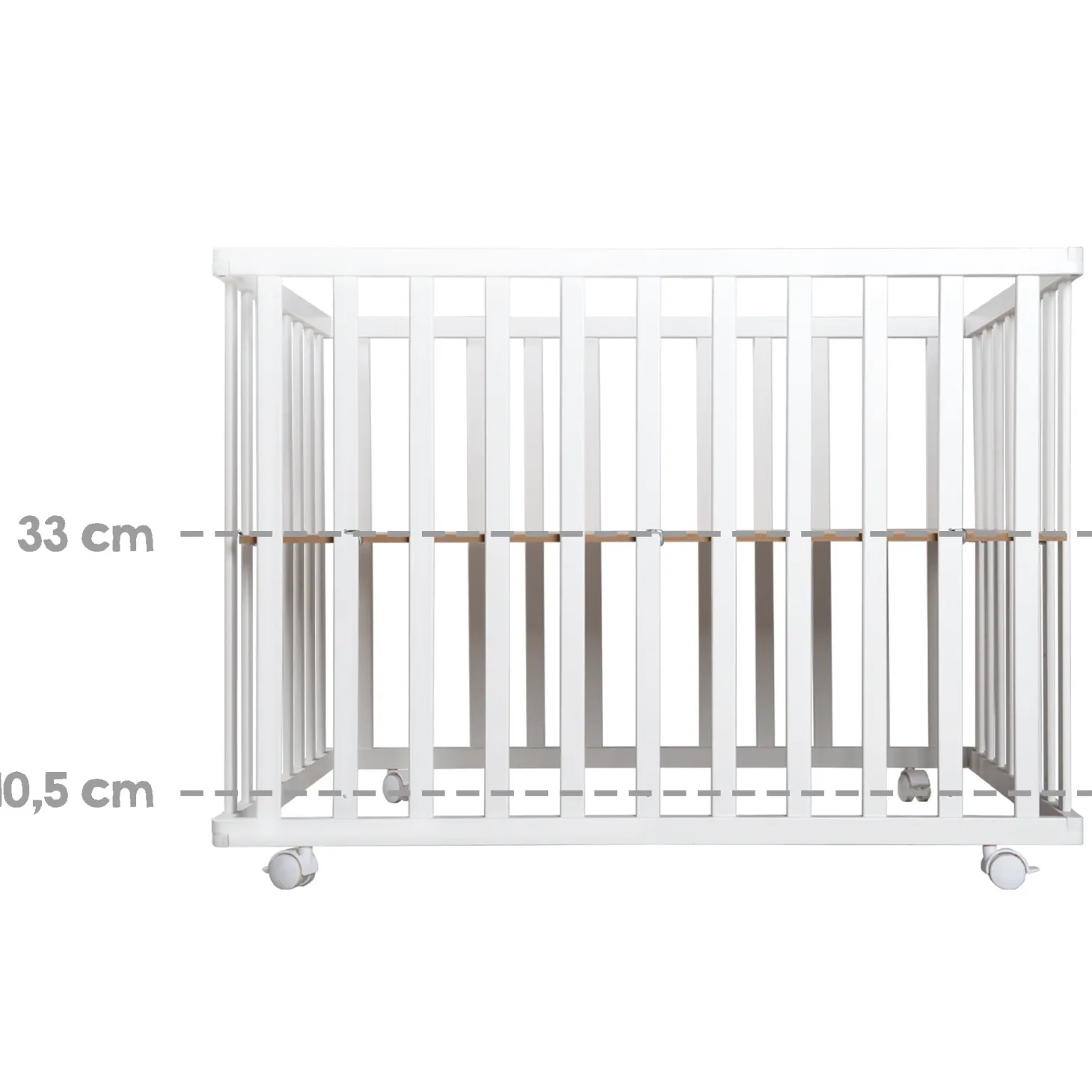 Roba Parc rectangulaire pliant en portefeuille Bois Bicolore