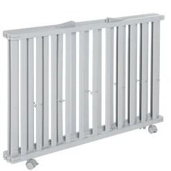 Roba Parc rectangulaire pliant en portefeuille Gris