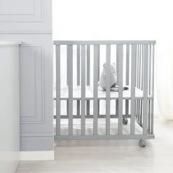 Roba Parc rectangulaire pliant en portefeuille Gris