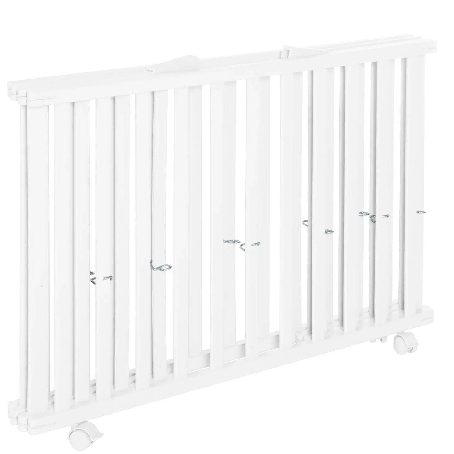 Roba Parc rectangulaire pliant en portefeuille Blanc 75x100 cm