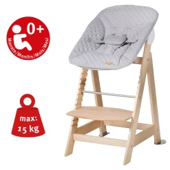 Roba                    Set Transat + chaise haute évolutive Born Up    Bois Naturel