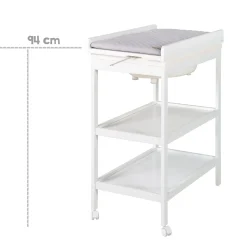 Roba Table à langer Baby Pool rabattable + baignoire Gris
