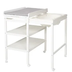 Roba                    Table à langer extensible + baignoire coulissante    Gris