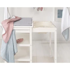 Roba Table à langer extensible + baignoire coulissante Gris