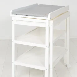Roba Table à langer extensible + baignoire coulissante Gris