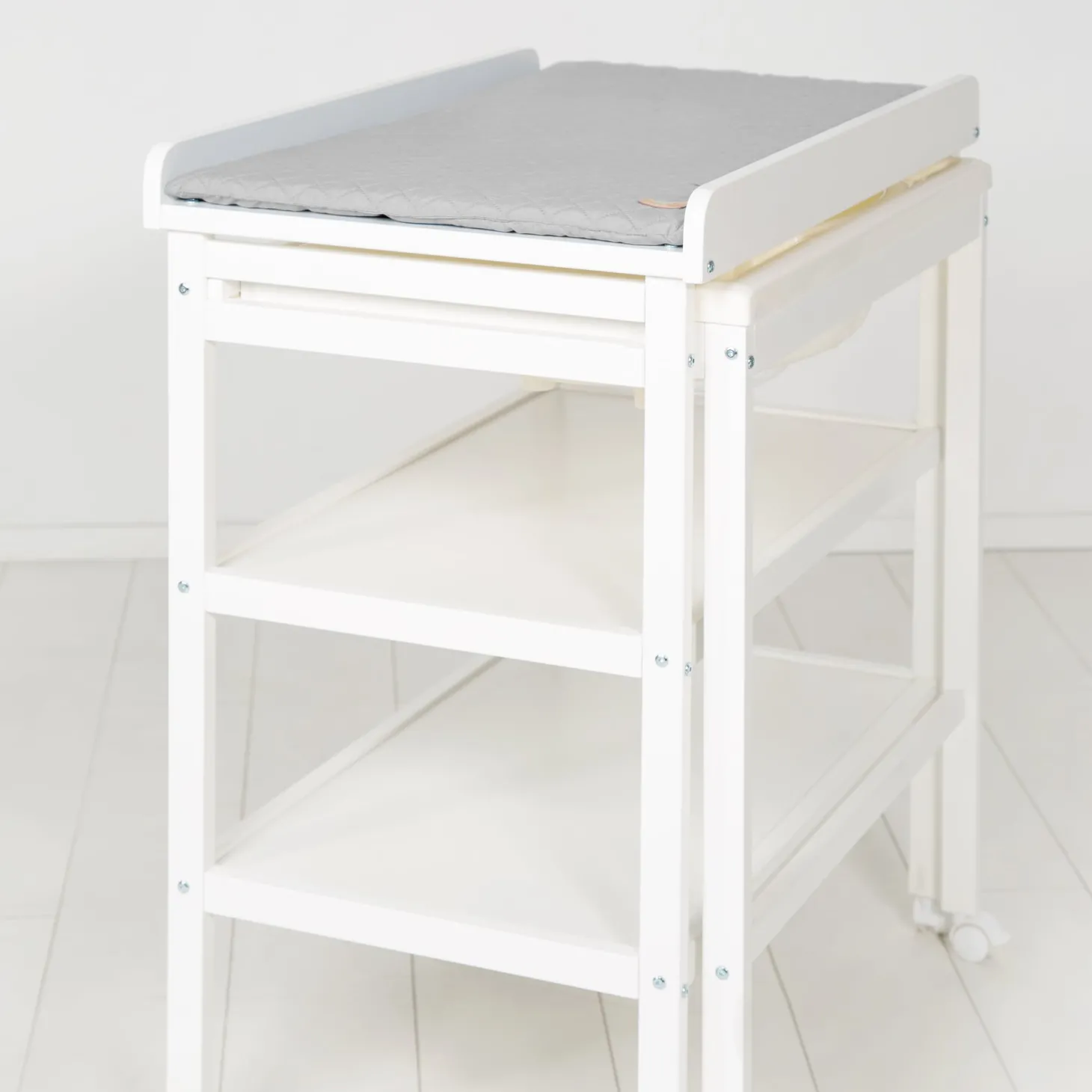 Roba Table à langer extensible + baignoire coulissante Gris