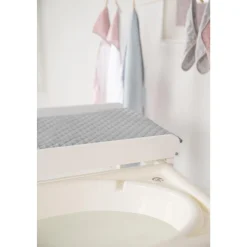 Roba Table à langer extensible + baignoire coulissante Gris