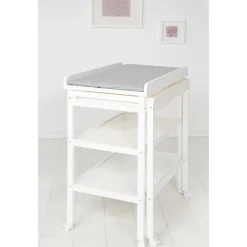 Roba Table à langer extensible + baignoire coulissante Gris