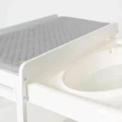 Roba Table à langer extensible + baignoire coulissante Gris
