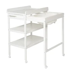 Roba Table à langer extensible + baignoire coulissante Gris