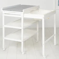 Roba Table à langer extensible + baignoire coulissante Gris