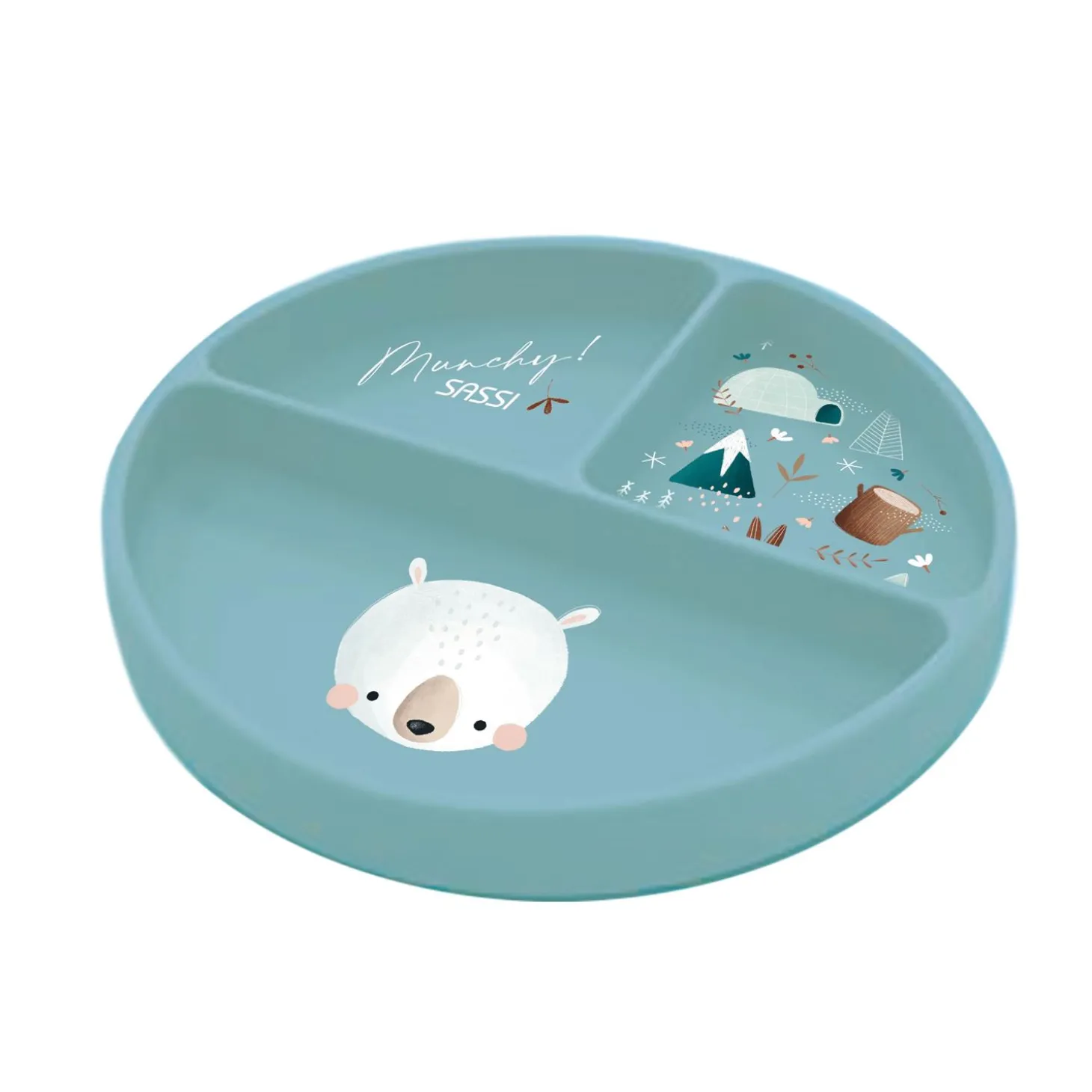 Sassi Junior Assiette silicone Munchy The Bear
