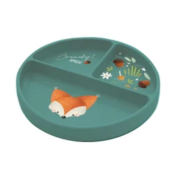 Sassi Junior                    Assiette silicone    Crunchy The Fox