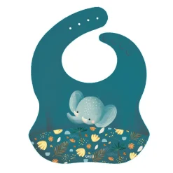 Sassi Junior                    Bavoir silicone    Chewy The Elephant