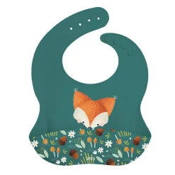 Sassi Junior                    Bavoir silicone    Crunchy The Fox